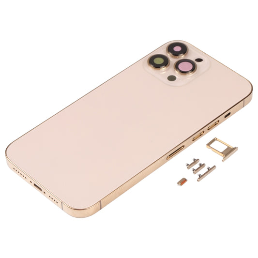Back Housing Cover with SIM Card Tray & Side Keys & Camera Lens for iPhone 13 Pro Max, For iPhone 13 Pro Max(with SIM Card Tray), For iPhone 13 Pro Max (with SIM Card Tray), For iPhone 13 Pro Max