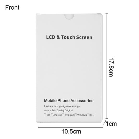 50 PCS Cardboard Packaging White Box for iPhone 8 Plus / 7 Plus LCD Screen, i8 Plus / i7 Plus Packaging Box