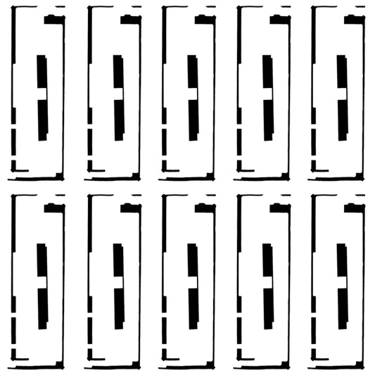 10 PCS for iPad 4 / New iPad (iPad 3) Touch Panel Digitizer Adhesive, For Apple New iPad & iPad 4