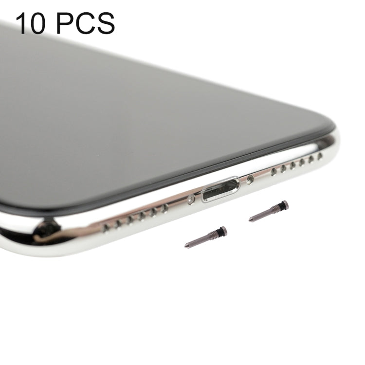 10 PCS Charging Port Screws for iPhone X, For iPhone X