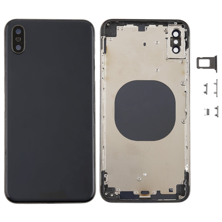 Battery Back Cover with Camera Lens Frame & SIM Card Tray & Side Keys for iPhone XS Max, For iPhone XS Max, For iPhone XS Max (Camera Lens+Side Keys), For iPhone XS Max with Side keys, For iPhone XS Max with Camera Lens Frame