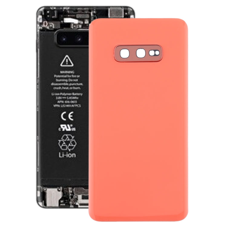 For Galaxy S10e Battery Back Cover with Camera Lens Frame, For Samsung Galaxy S10e(Lens), For Galaxy S10e(with Lens), For Galaxy S10e(with Lens)(Yellow), For Samsung Galaxy S10e(with Lens)