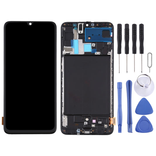 TFT Material LCD Screen and Digitizer Full Assembly With Frame for Samsung Galaxy A70 (Not Supporting Fingerprint Identification), For Samsung Galaxy A70