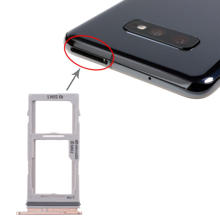 For Galaxy S10+ / S10 / S10e SIM Card Tray + SIM Card Tray / Micro SD Card Tray, For Samsung Galaxy S10+(Double), For Galaxy S10+(Double SIM), For Samsung Galaxy S10+(Dual), For Galaxy S10+(Double SIM), For Galaxy S10+(2 SIM)