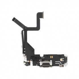 iPhone 14 Pro gold charging port connector replacement part on white background
