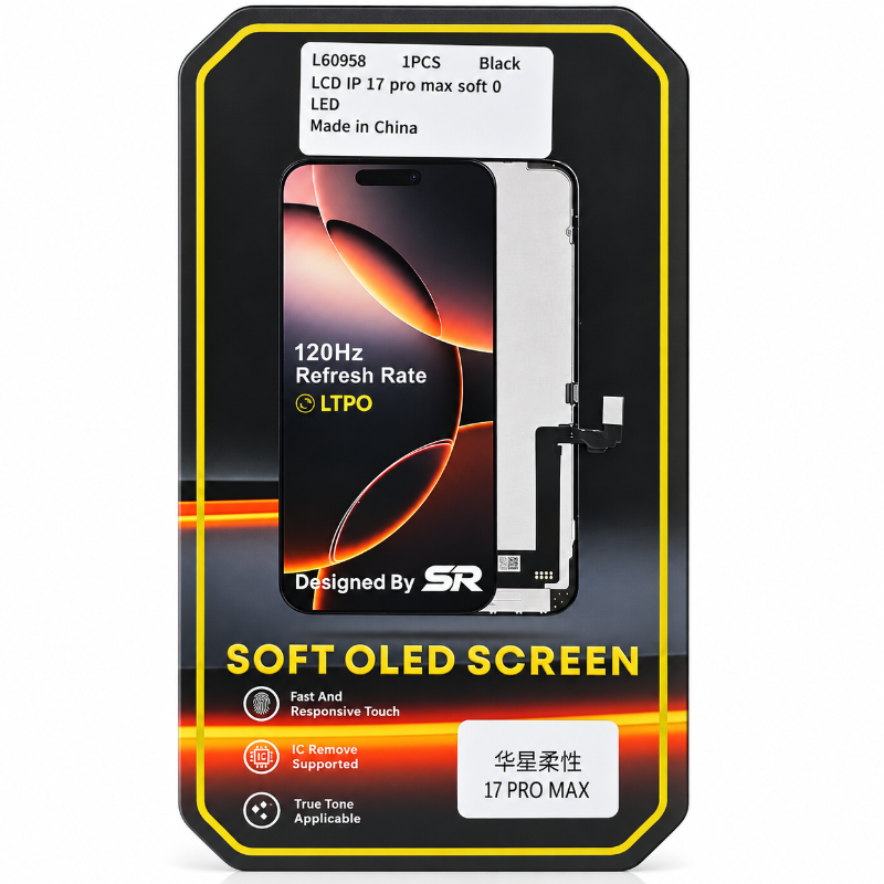 iPhone 17 Pro Max HX Soft OLED Screen Original Size 120HZ