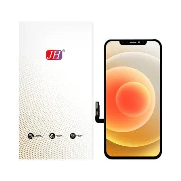 iPhone 12 Pro Max replacement display screen with connector and branded packaging