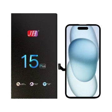 iPhone 15 Plus LCD FHD display replacement screen with connector and product box
