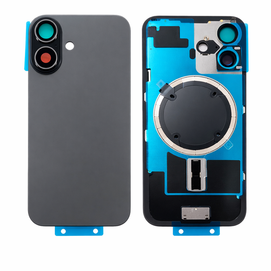 iPhone 16 Plus Back Glass with Camera Lens Frame + MagSafe Magnet (SELCECT COLOURS) (Copy)