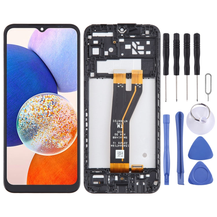 Original LCD Screen Digitizer Full Assembly with Frame, For Samsung Galaxy A23 4G SM-A235F, For Samsung Galaxy A23 5G SM-A236B, For Samsung Galaxy A14 5G SM-A146B, For Samsung Galaxy A04S SM-A047