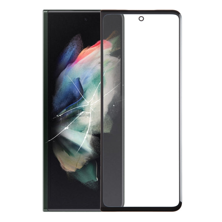 LCD Secondary Screen Outer Glass Lens with OCA Optically Clear Adhesive, For Galaxy Z Fold7 SM-F966B, For Samsung Galaxy Z Fold6 SM-F956B, For Samsung Galaxy Z Fold5 SM-F946B, For Samsung Galaxy Z Fold4 SM-F936B/W23                                     ...