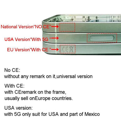 For iPhone 15 Pro Middle Frame Bezel Plate with Side Keys + Card Tray, China Version, US Version, CE EU Version