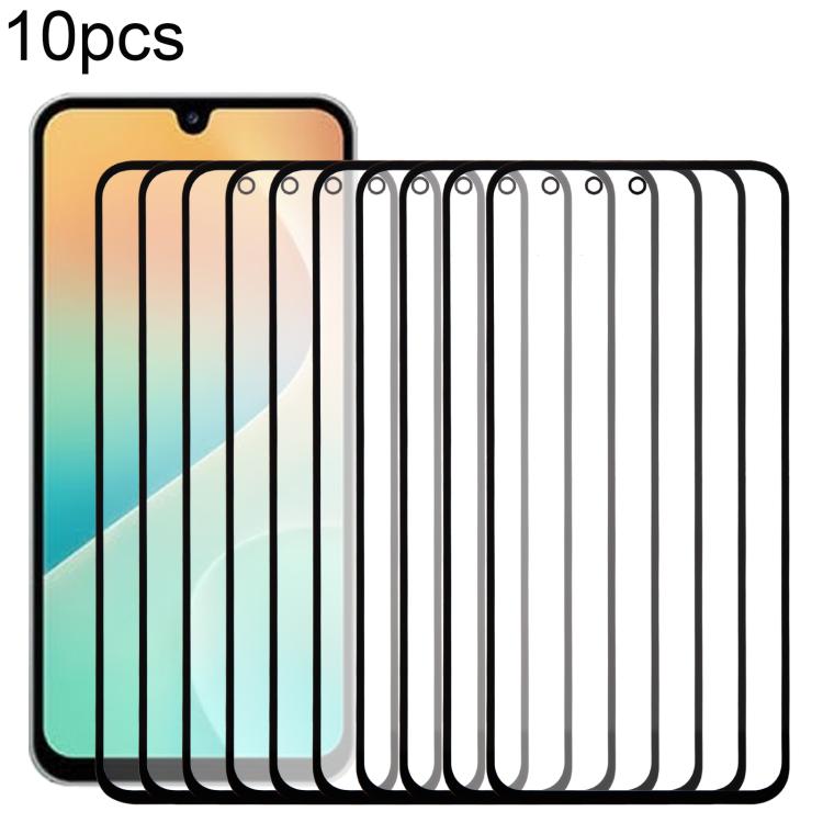10pcs Front Screen Outer Glass Lens with OCA Optically Clear Adhesive, For Galaxy S26+ SM-S947B, For Galaxy M07 SM-M075F, For Galaxy M17 SM-M176B, For Galaxy S26 SM-S942B, For Galaxy A57 SM-A576B, For Galaxy A37 SM-A376B, For Galaxy S25 FE SM-S731B    ...