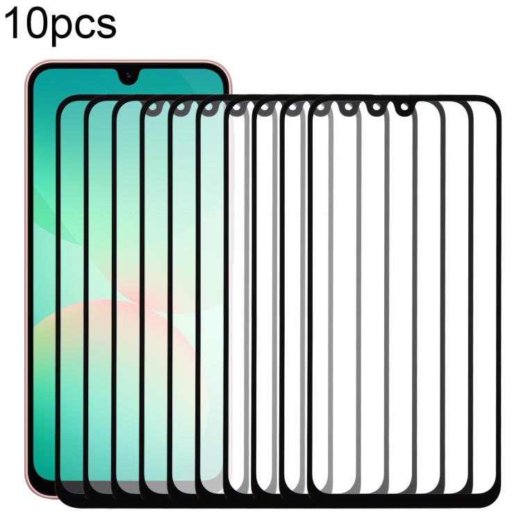 10pcs Front Screen Outer Glass Lens with OCA Optically Clear Adhesive, For Galaxy S26+ SM-S947B, For Galaxy M07 SM-M075F, For Galaxy M17 SM-M176B, For Galaxy S26 SM-S942B, For Galaxy A57 SM-A576B, For Galaxy A37 SM-A376B, For Galaxy S25 FE SM-S731B    ...