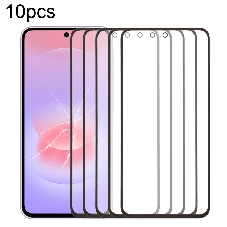 10pcs Front Screen Outer Glass Lens with OCA Optically Clear Adhesive, For Galaxy S26+ SM-S947B, For Galaxy M07 SM-M075F, For Galaxy M17 SM-M176B, For Galaxy S26 SM-S942B, For Galaxy A57 SM-A576B, For Galaxy A37 SM-A376B, For Galaxy S25 FE SM-S731B    ...