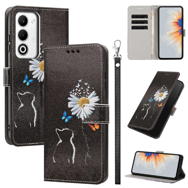 Painted Pattern Vegan Leather Phone Case with Strap, For OPPO Reno15 F Global, For OPPO Reno15 Pro Max 5G Global, For OPPO A6x 4G, For OPPO Reno15 Pro 5G Global, For OPPO Reno15 5G Global, For OPPO F31 5G/A6 Pro 4G/5G Global                            ...