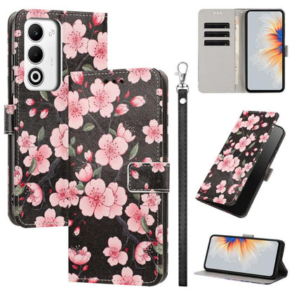 Painted Pattern Vegan Leather Phone Case with Strap, For OPPO Reno15 F Global, For OPPO Reno15 Pro Max 5G Global, For OPPO A6x 4G, For OPPO Reno15 Pro 5G Global, For OPPO Reno15 5G Global, For OPPO F31 5G/A6 Pro 4G/5G Global                            ...