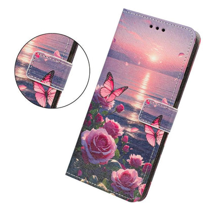 Painted Pattern Vegan Leather Phone Case with Strap, For OPPO A5 Pro 5G/4G, For OPPO Reno13 F 4G/5G Global/13F S, For OPPO Reno12 F 5G, For OPPO Reno12 Pro Global, For OPPO Reno12 Global, For OPPO A60 4G Global, For OPPO Reno11 F Global/F25 Pro 5G Glob...