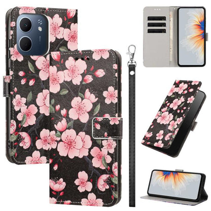 Painted Pattern Vegan Leather Phone Case with Strap, For OPPO Reno15 F Global, For OPPO Reno15 Pro Max 5G Global, For OPPO A6x 4G, For OPPO Reno15 Pro 5G Global, For OPPO Reno15 5G Global, For OPPO F31 5G/A6 Pro 4G/5G Global                            ...