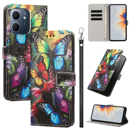 Painted Pattern Vegan Leather Phone Case with Strap, For OPPO Reno15 F Global, For OPPO Reno15 Pro Max 5G Global, For OPPO A6x 4G, For OPPO Reno15 Pro 5G Global, For OPPO Reno15 5G Global, For OPPO F31 5G/A6 Pro 4G/5G Global                            ...