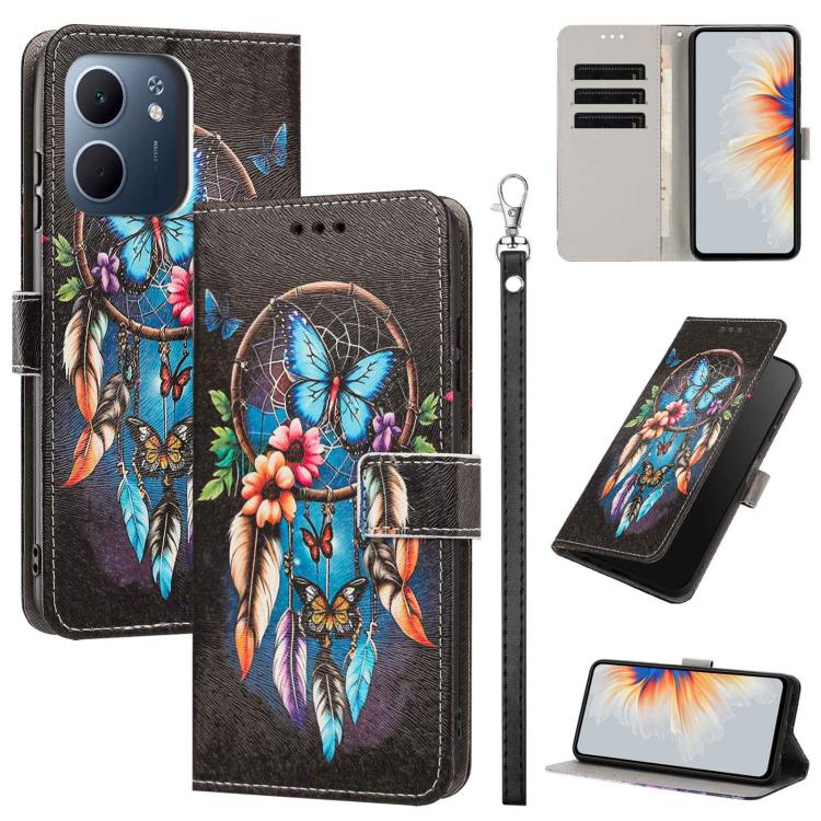 Painted Pattern Vegan Leather Phone Case with Strap, For OPPO Reno15 F Global, For OPPO Reno15 Pro Max 5G Global, For OPPO A6x 4G, For OPPO Reno15 Pro 5G Global, For OPPO Reno15 5G Global, For OPPO F31 5G/A6 Pro 4G/5G Global                            ...