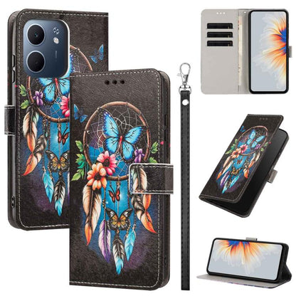 Painted Pattern Vegan Leather Phone Case with Strap, For OPPO Reno15 F Global, For OPPO Reno15 Pro Max 5G Global, For OPPO A6x 4G, For OPPO Reno15 Pro 5G Global, For OPPO Reno15 5G Global, For OPPO F31 5G/A6 Pro 4G/5G Global                            ...