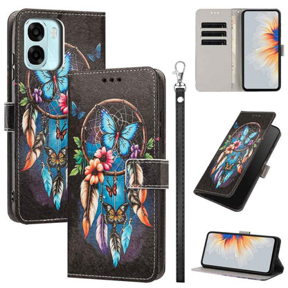 Painted Pattern Vegan Leather Phone Case with Strap, For OPPO Reno15 F Global, For OPPO Reno15 Pro Max 5G Global, For OPPO A6x 4G, For OPPO Reno15 Pro 5G Global, For OPPO Reno15 5G Global, For OPPO F31 5G/A6 Pro 4G/5G Global                            ...