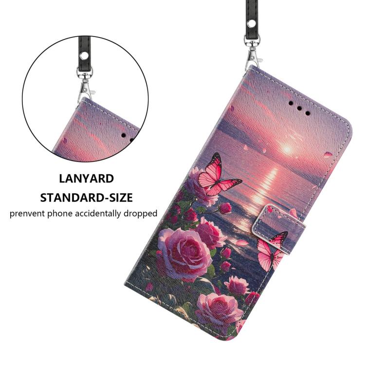Painted Pattern Vegan Leather Phone Case with Strap, For OPPO A78 4G, For OPPO A17 4G Global/A17K Global