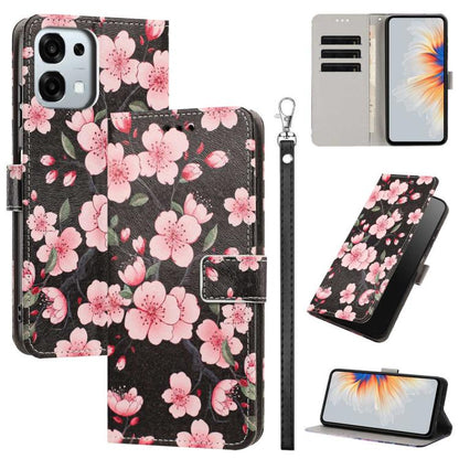 Painted Pattern Vegan Leather Phone Case with Strap, For OPPO Reno15 F Global, For OPPO Reno15 Pro Max 5G Global, For OPPO A6x 4G, For OPPO Reno15 Pro 5G Global, For OPPO Reno15 5G Global, For OPPO F31 5G/A6 Pro 4G/5G Global                            ...
