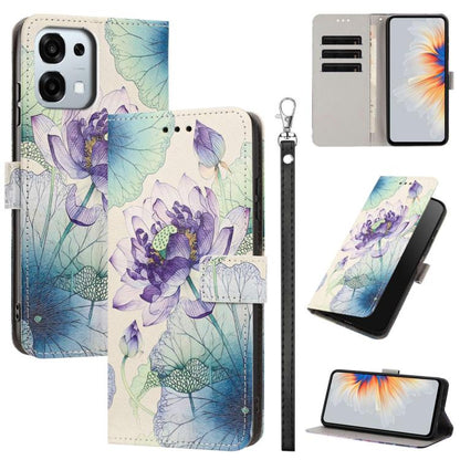 Painted Pattern Vegan Leather Phone Case with Strap, For OPPO Reno15 F Global, For OPPO Reno15 Pro Max 5G Global, For OPPO A6x 4G, For OPPO Reno15 Pro 5G Global, For OPPO Reno15 5G Global, For OPPO F31 5G/A6 Pro 4G/5G Global                            ...