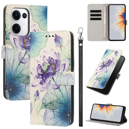 Painted Pattern Vegan Leather Phone Case with Strap, For OPPO Reno15 F Global, For OPPO Reno15 Pro Max 5G Global, For OPPO A6x 4G, For OPPO Reno15 Pro 5G Global, For OPPO Reno15 5G Global, For OPPO F31 5G/A6 Pro 4G/5G Global                            ...