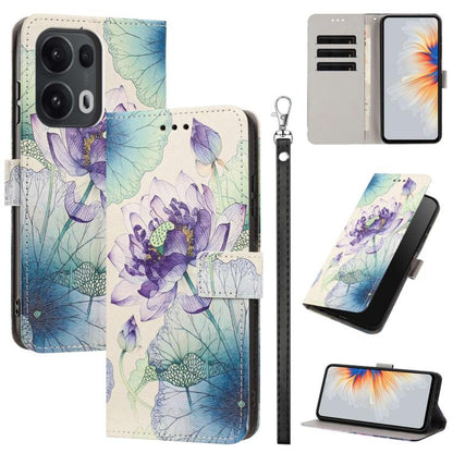 Painted Pattern Vegan Leather Phone Case with Strap, For OPPO Reno15 F Global, For OPPO Reno15 Pro Max 5G Global, For OPPO A6x 4G, For OPPO Reno15 Pro 5G Global, For OPPO Reno15 5G Global, For OPPO F31 5G/A6 Pro 4G/5G Global                            ...