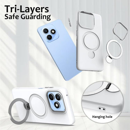 Gen1.5 Pivot Ring Holder TPU Hybrid PC Phone Case, For Honor X8d 4G, For Honor X9d / X70 5G / Magic8 Lite, For Honor 400 Smart / X7d