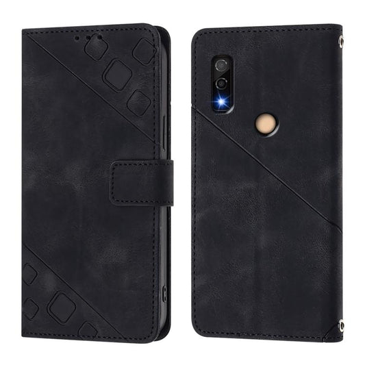 Skin Feel Embossed Leather Phone Case, For Fujitsu Arrows We3