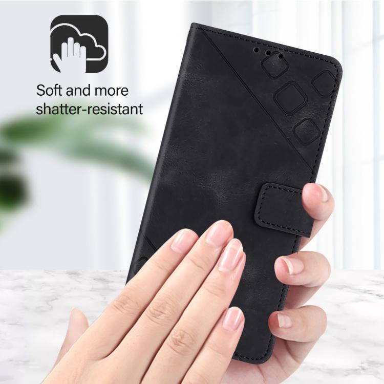 Skin Feel Embossed Leather Phone Case, For Fujitsu Arrows We3