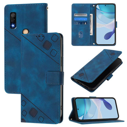 Skin Feel Embossed Leather Phone Case, For Fujitsu Arrows We3
