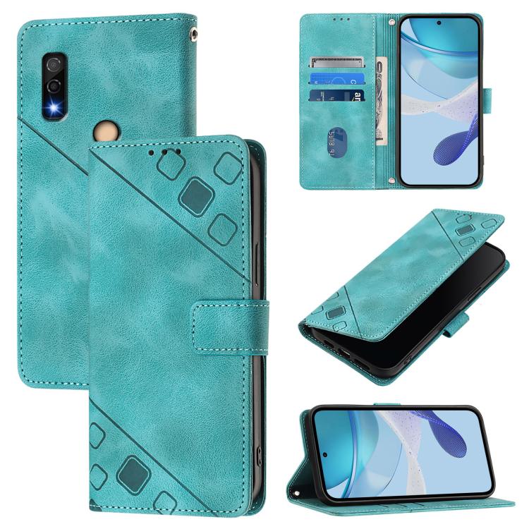 Skin Feel Embossed Leather Phone Case, For Fujitsu Arrows We3