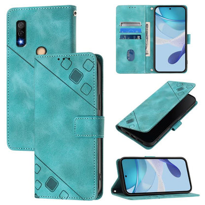 Skin Feel Embossed Leather Phone Case, For Fujitsu Arrows We3