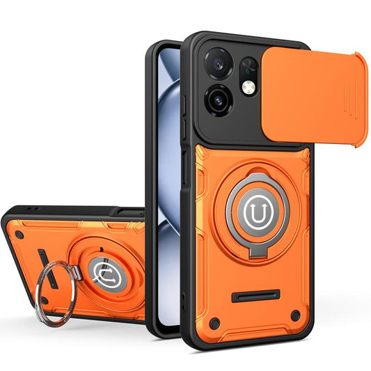 Sliding Camshield Holder Magnetic Phone Case, For itel A100C 4G, For itel A100 4G, For itel City 100