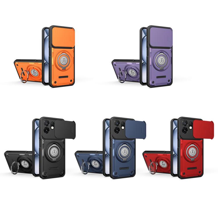 Sliding Camshield Holder Magnetic Phone Case, For itel A100C 4G, For itel A100 4G, For itel City 100