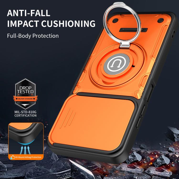 Sliding Camshield Holder Magnetic Phone Case, For itel A100C 4G, For itel A100 4G, For itel City 100