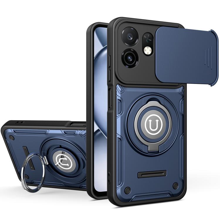 Sliding Camshield Holder Magnetic Phone Case, For itel A100C 4G, For itel A100 4G, For itel City 100