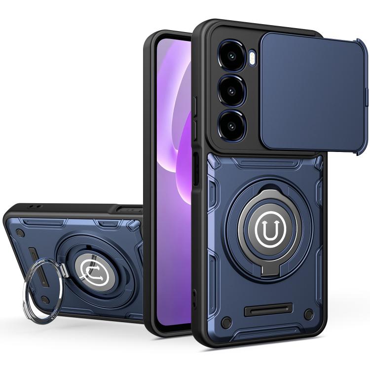 Sliding Camshield Holder Magnetic Phone Case, For itel A100C 4G, For itel A100 4G, For itel City 100