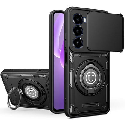 Sliding Camshield Holder Magnetic Phone Case, For itel A100C 4G, For itel A100 4G, For itel City 100