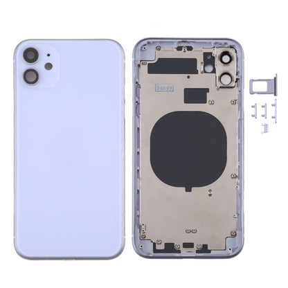 Back Housing Cover with SIM Card Tray & Side keys & Camera Lens for iPhone 11, For iPhone 11 (Camera Lens), Back Housing Cover for11, For iPhone11 (with Camera Lens), For iPhone 11 (with Camera Lens)