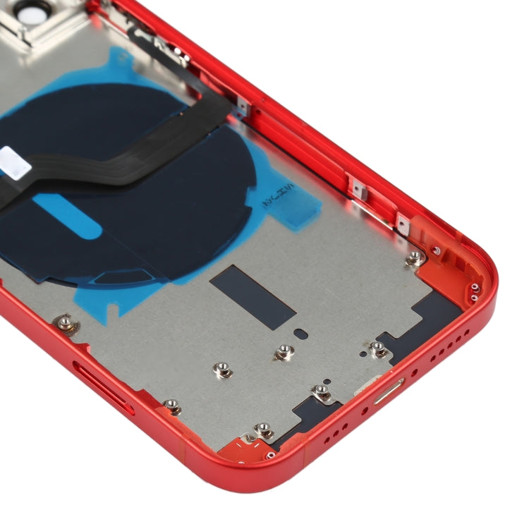 Battery Back Cover (with Side Keys & Card Tray & Power + Volume Flex Cable & Wireless Charging Module) for iPhone 12, For iPhone 12