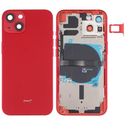 For iPhone 13 Battery Back Cover with Side Keys & Card Tray & Power + Volume Flex Cable & Wireless Charging Module, For iPhone 13 (Assembly)