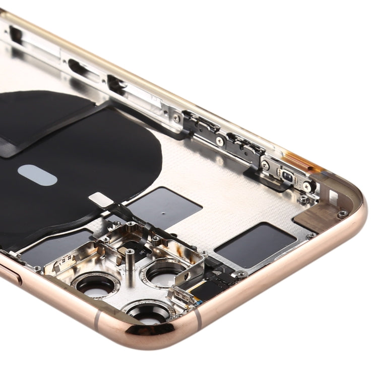 Battery Back Cover (with Side Keys & Card Tray & Power + Volume Flex Cable & Wireless Charging Module) for iPhone 11 Pro Max, For ip11 Pro Max, For iPhone 11 Pro Max