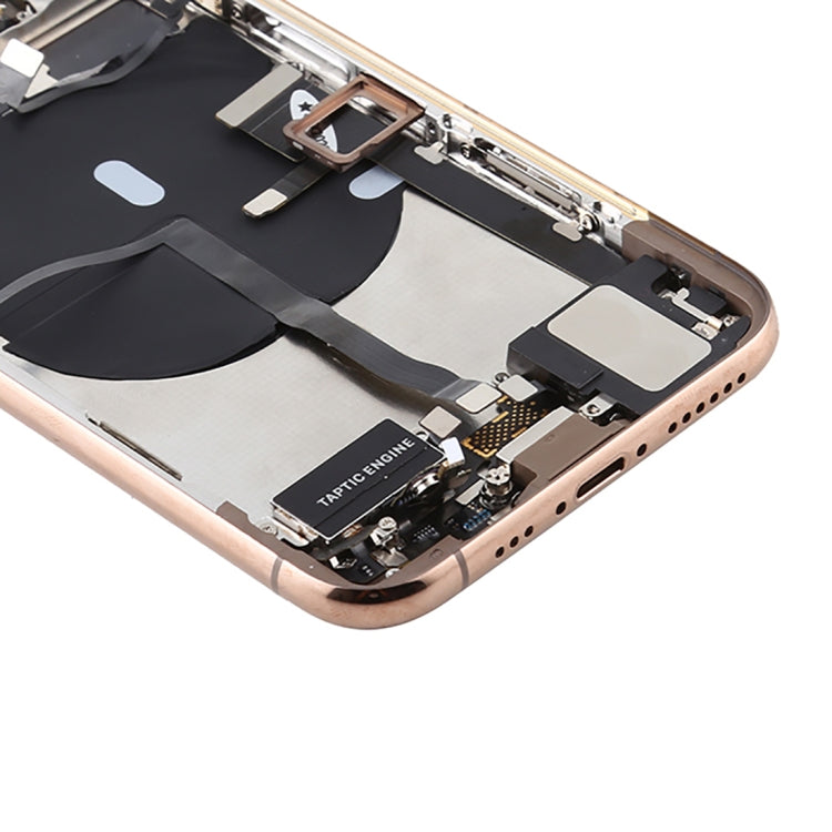 Battery Back Cover Assembly (with Side Keys & Power Button + Volume Button Flex Cable & Wireless Charging Module & Motor & Charging Port & Speaker Ringer Buzzer & Card Tray & Camera Lens Cover) for iPhone 11 Pro Max, For iPhone 11 Pro Max              ...