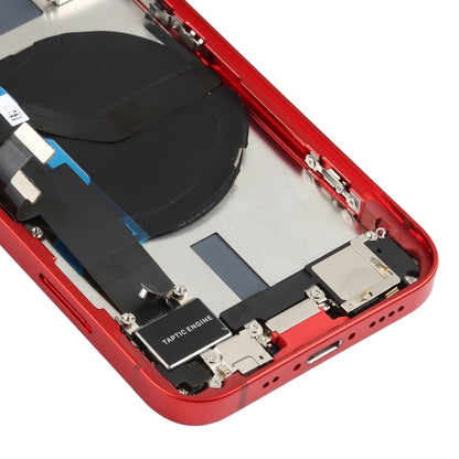 Battery Back Cover Assembly (with Side Keys & Speaker Ringer Buzzer & Motor & Camera Lens & Card Tray & Power Button + Volume Button + Charging Port & Wireless Charging Module) for iPhone 12 Mini, For iPhone 12 Mini (Assembly)